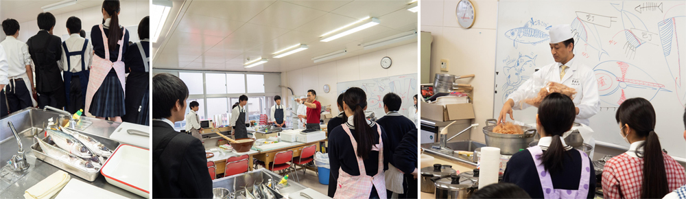 在本地高中傳授和食的專業技術