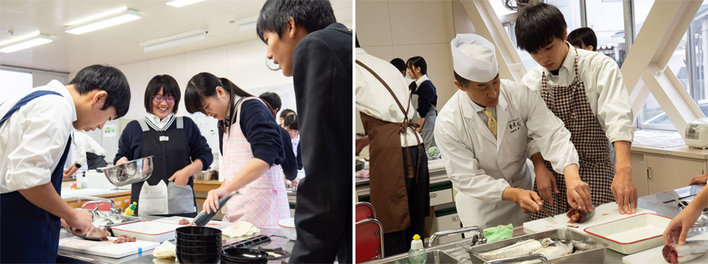 在本地高中傳授和食的專業技術