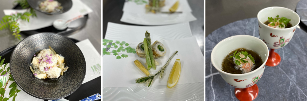 和食餐廳早已使用夏季食材了