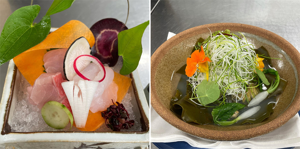 和食餐廳早已使用夏季食材了