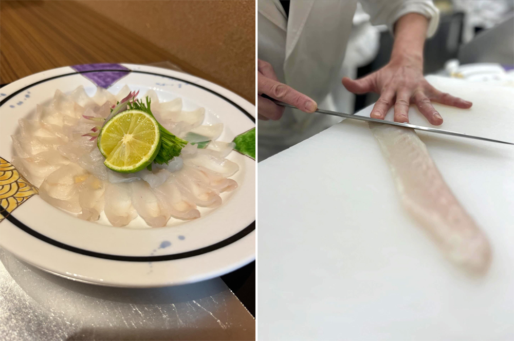 靜岡遠州灘的天然虎河豚套餐