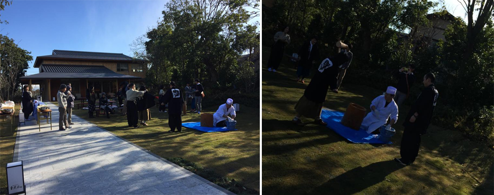 「やまもも」餅つき大盛況！