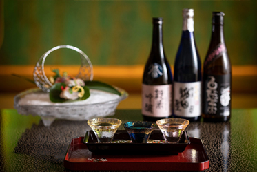 日本酒3種の飲み比べ
