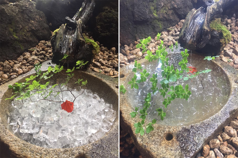 夏にひんやりと氷穴の興