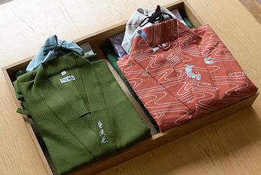 We have Full Amenity set includes Yukata : Japanese style bathrobe + socks