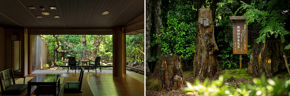 Pure Japanese leisure amidst Japanese gardens and natural surroundings