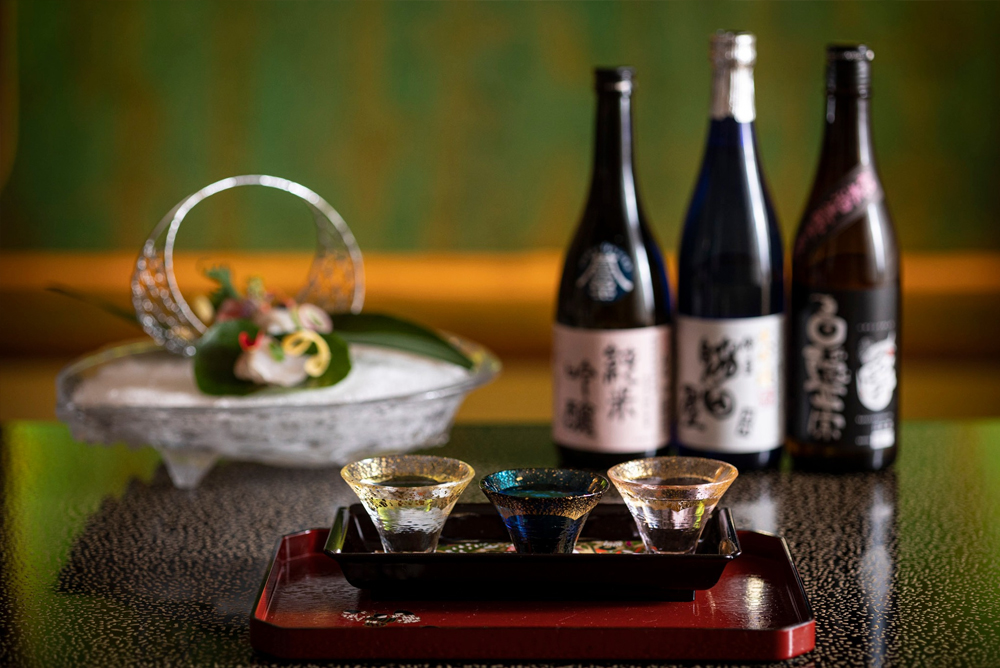日本酒3種の飲み比べ